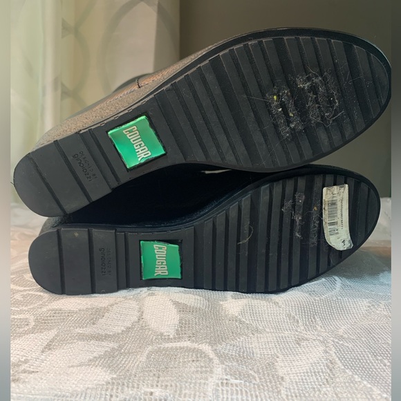 COUGAR BOOTS WEDGY PEBBLED LEATHER WOMENS SIZE 8😍 - Picture 4 of 8